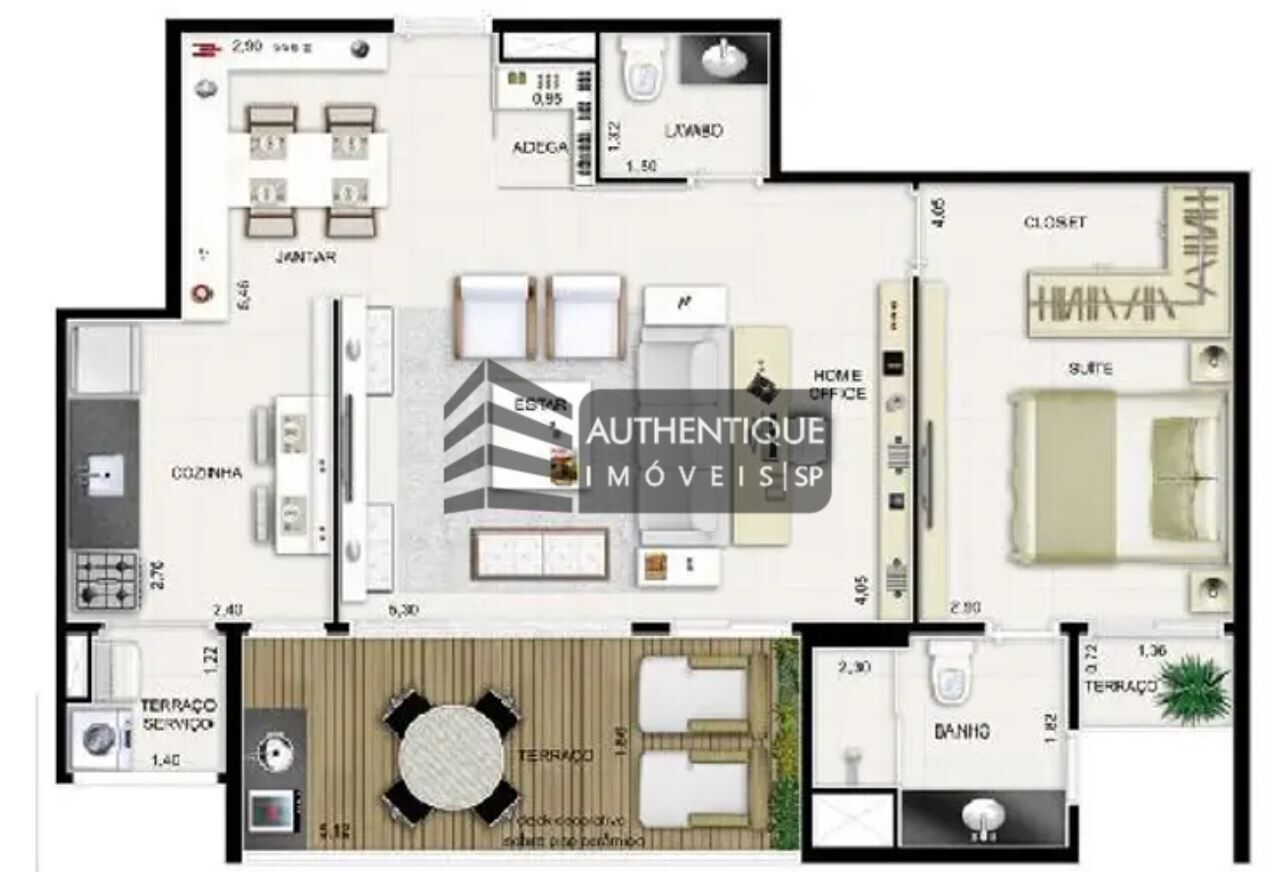 Apartamento à venda com 2 quartos, 80m² - Foto 30