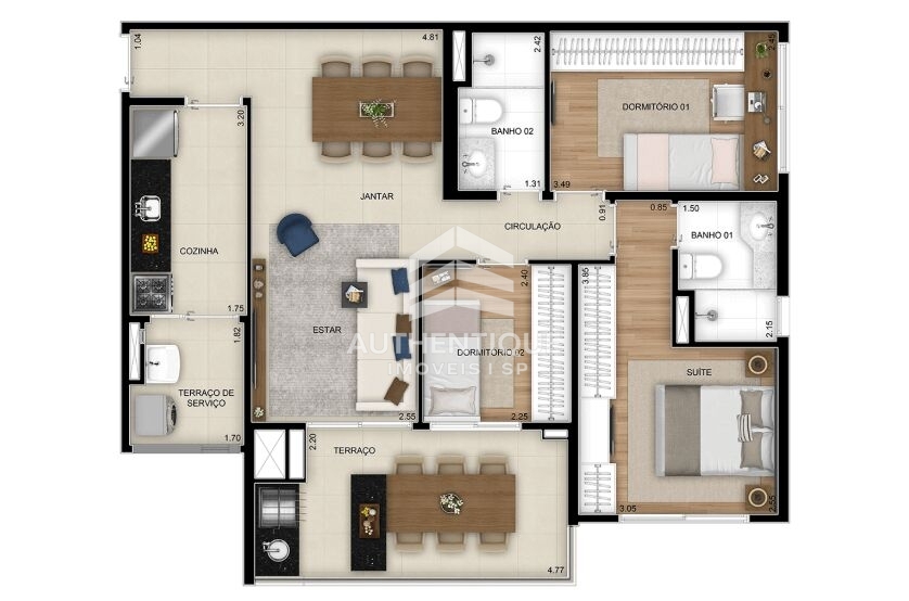 Apartamento, 3 quartos, 89 m² - Foto 9