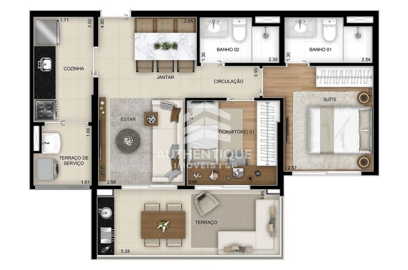 Apartamento, 3 quartos, 89 m² - Foto 8