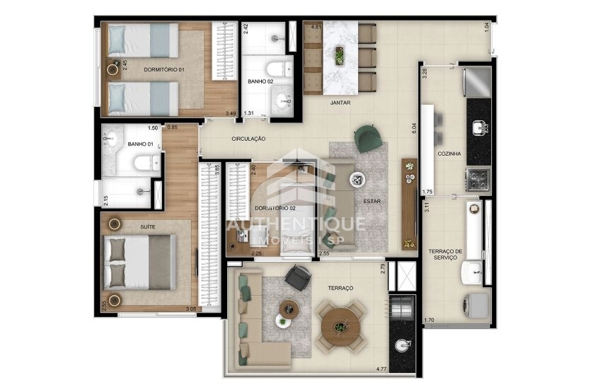 Apartamento, 3 quartos, 89 m² - Foto 11