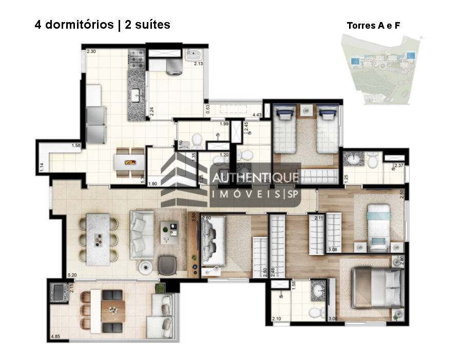 Apartamento à venda com 4 quartos, 127m² - Foto 16