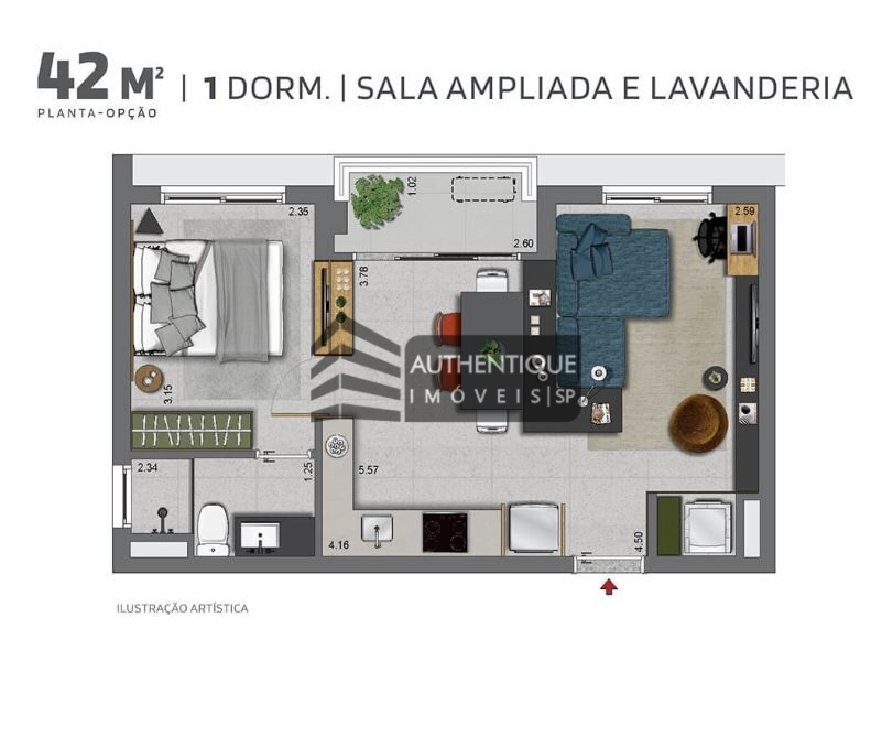 Apartamento à venda com 2 quartos, 40m² - Foto 21