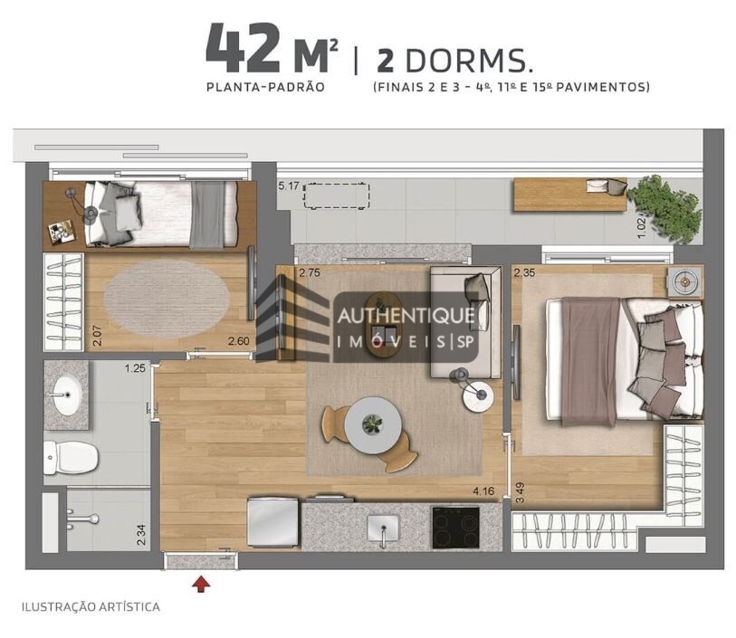 Apartamento à venda com 2 quartos, 40m² - Foto 22