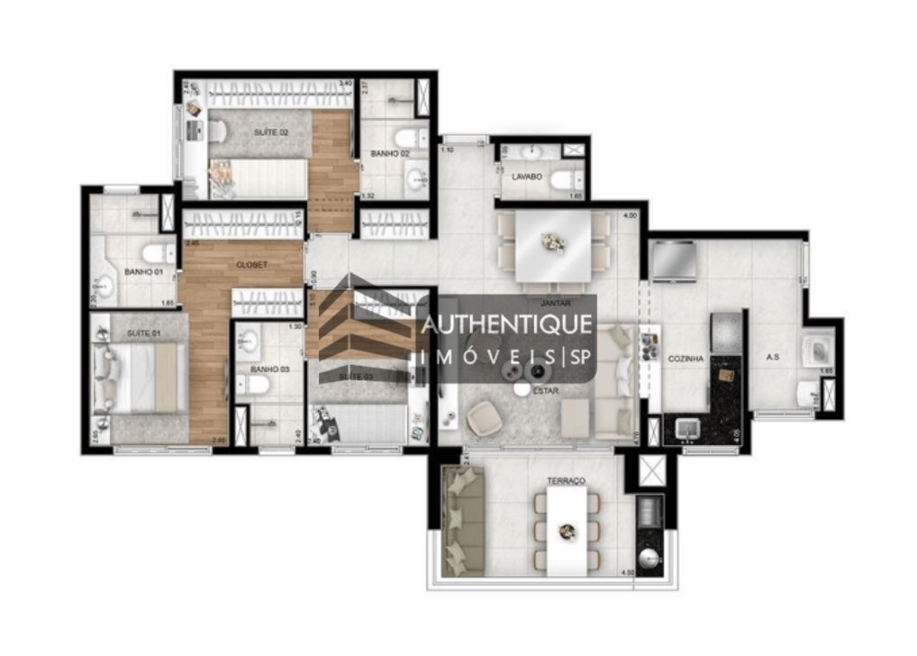 Apartamento à venda com 3 quartos, 103m² - Foto 15