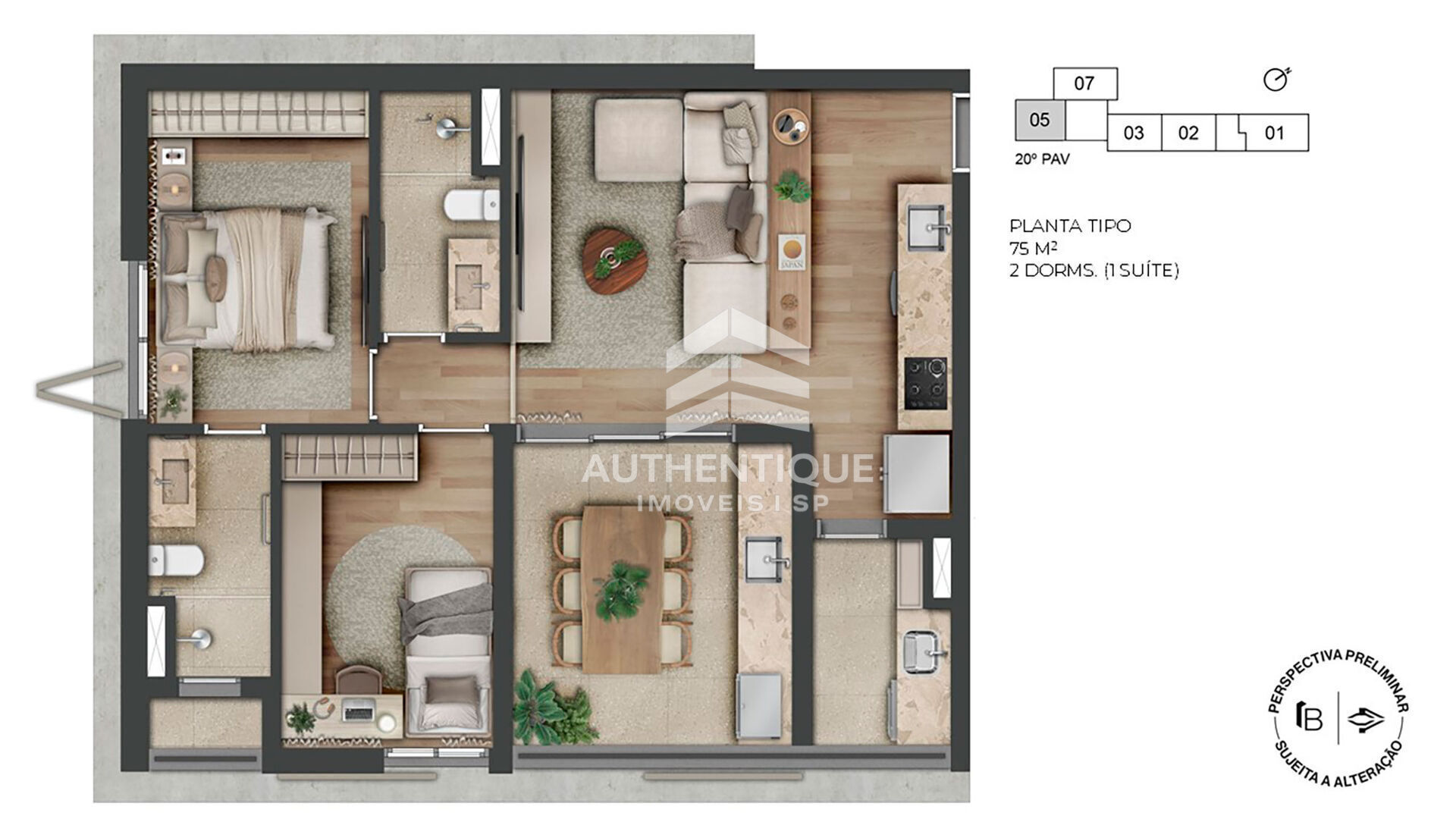 Apartamento, 1 quarto, 33 m² - Foto 22