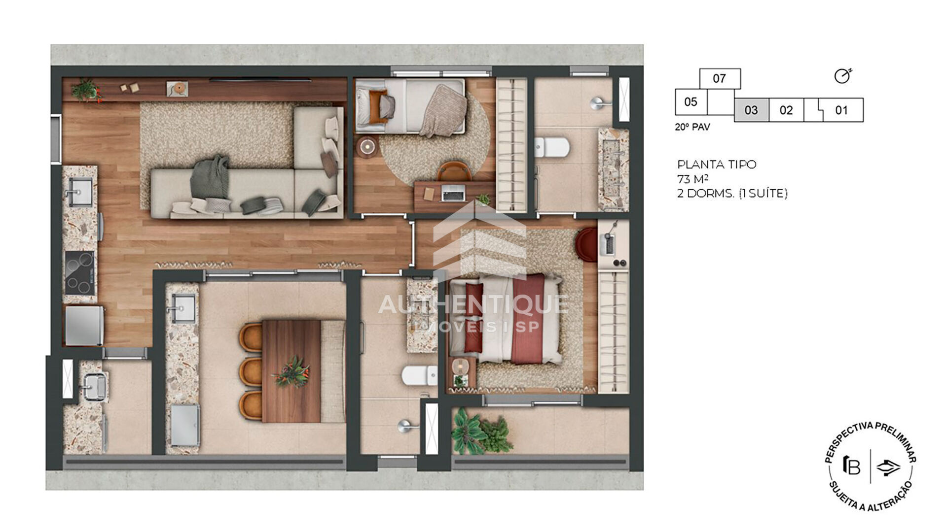 Apartamento, 1 quarto, 33 m² - Foto 21