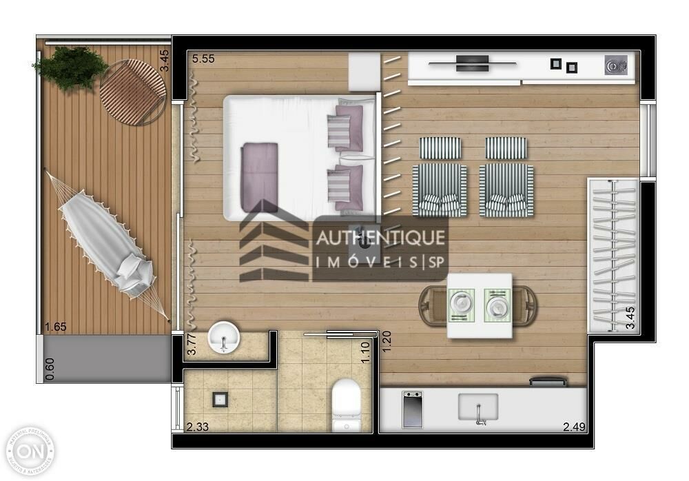 Apartamento à venda com 1 quarto, 35m² - Foto 11