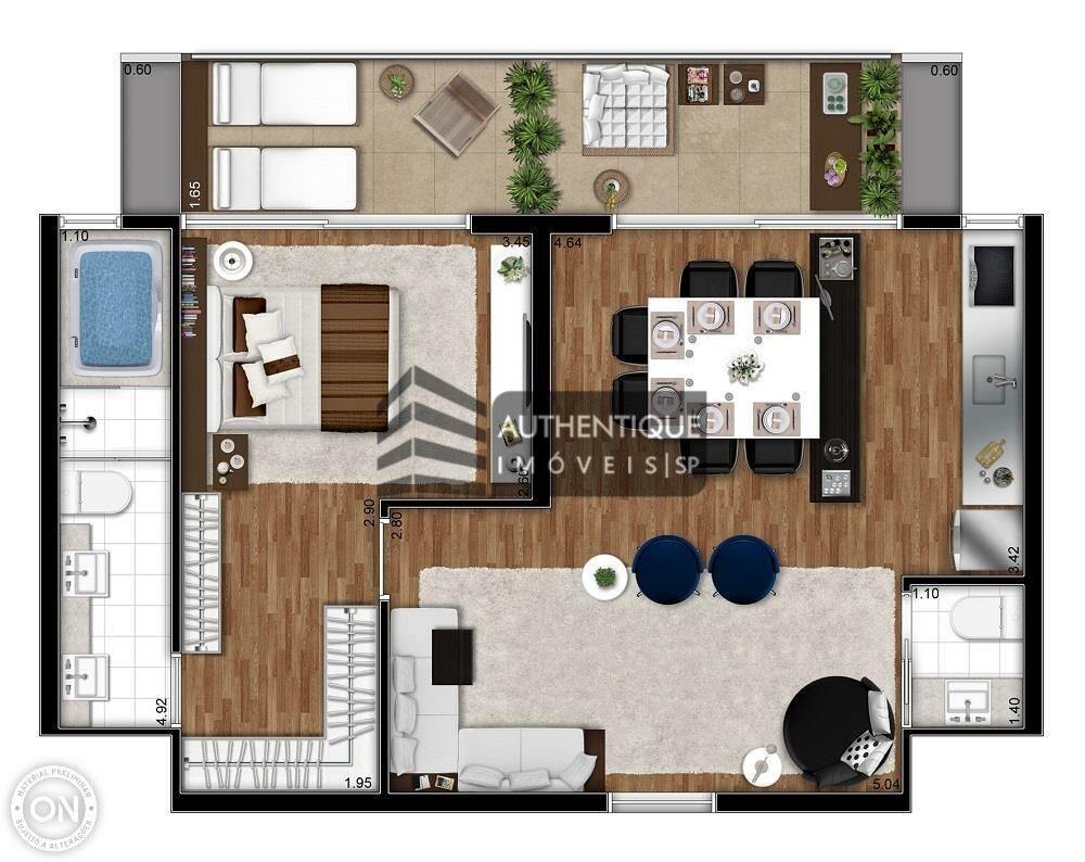 Apartamento à venda com 1 quarto, 35m² - Foto 15