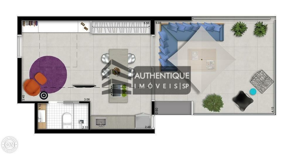 Apartamento à venda com 1 quarto, 35m² - Foto 12