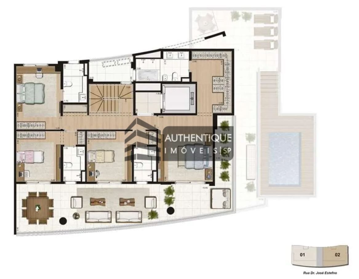 Apartamento à venda com 4 quartos, 271m² - Foto 43