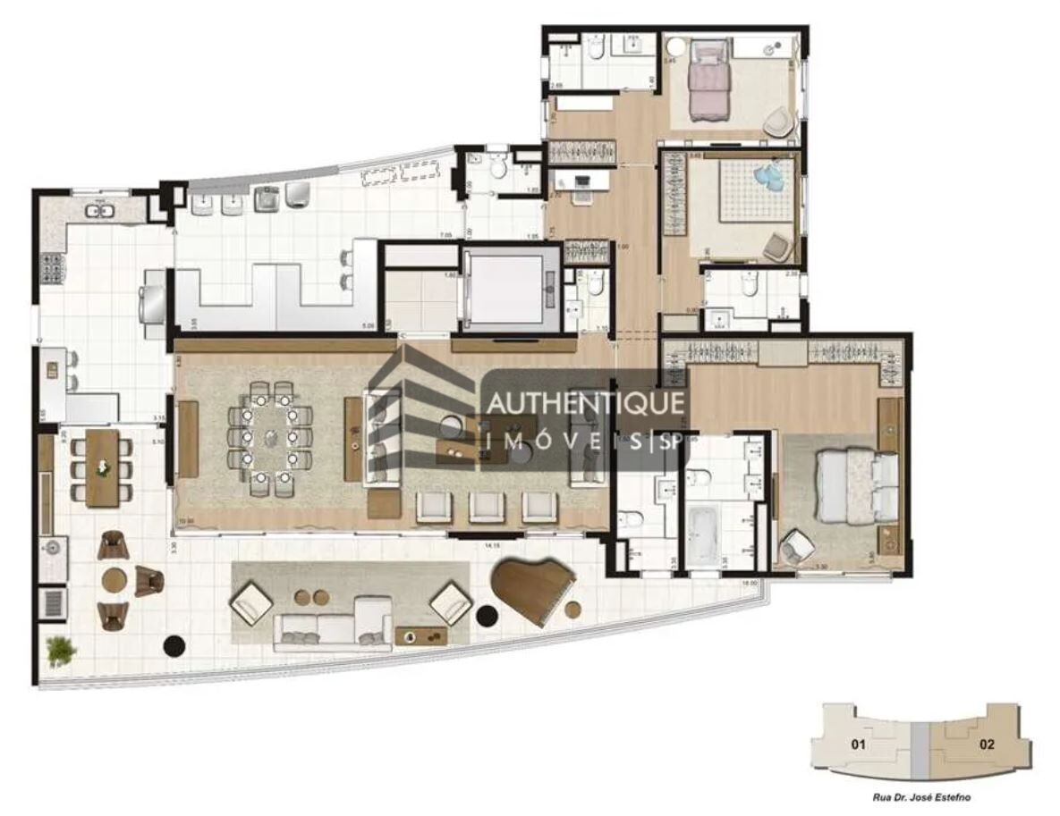 Apartamento à venda com 4 quartos, 271m² - Foto 42