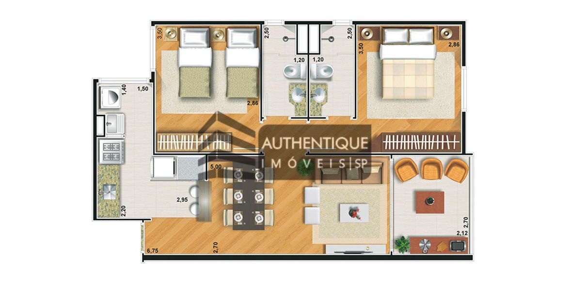 Apartamento à venda com 2 quartos, 64m² - Foto 22