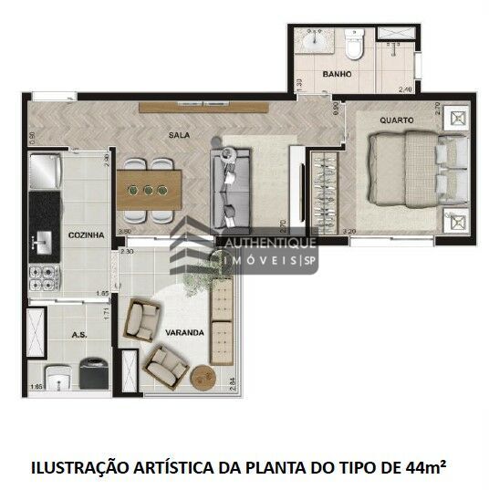 Apartamento à venda com 2 quartos, 66m² - Foto 46