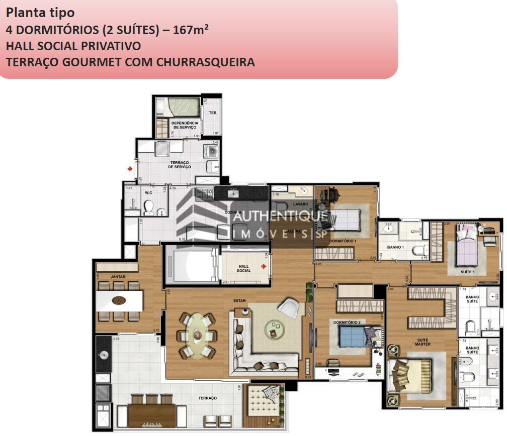 Apartamento à venda com 4 quartos, 167m² - Foto 35