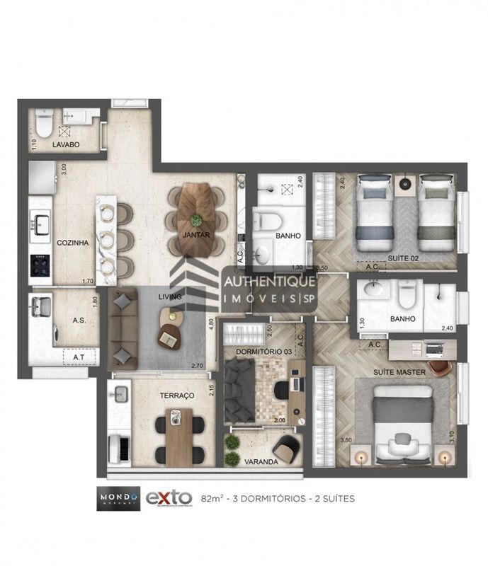 Apartamento à venda com 2 quartos, 65m² - Foto 19