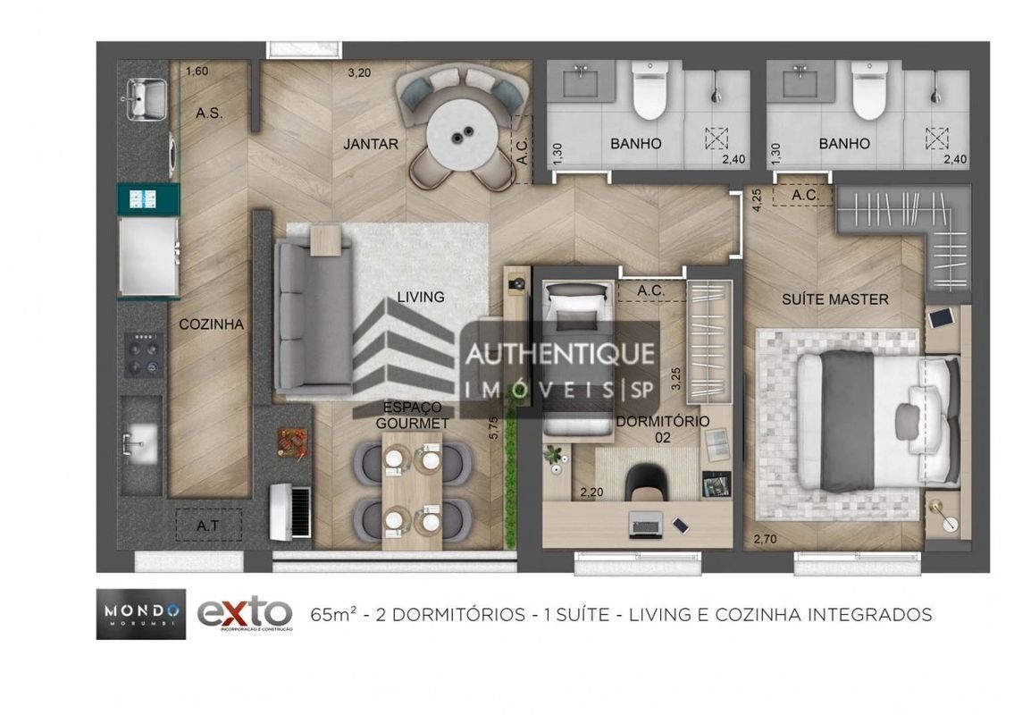 Apartamento à venda com 2 quartos, 65m² - Foto 17