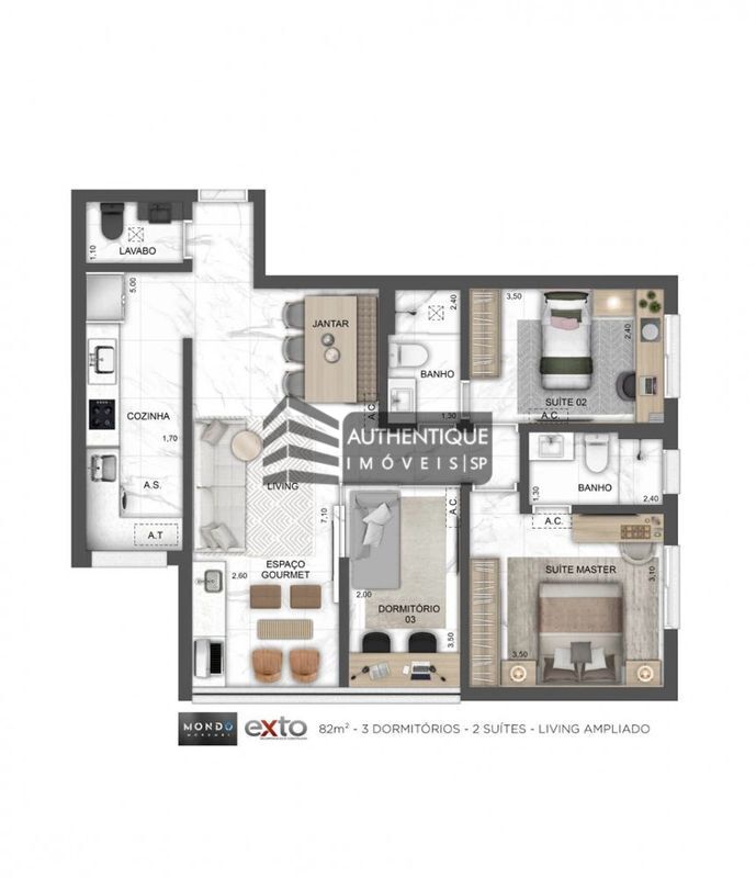 Apartamento à venda com 2 quartos, 65m² - Foto 20