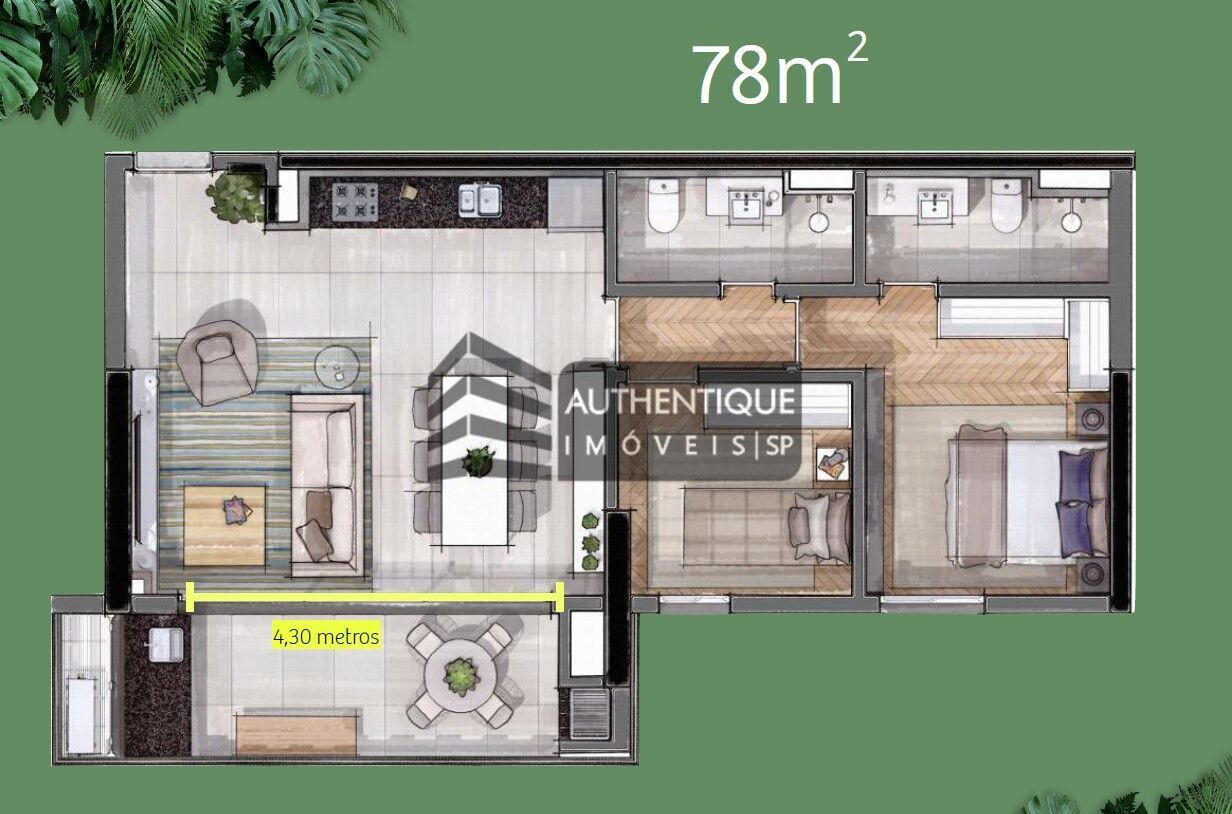 Apartamento à venda com 3 quartos, 104m² - Foto 19
