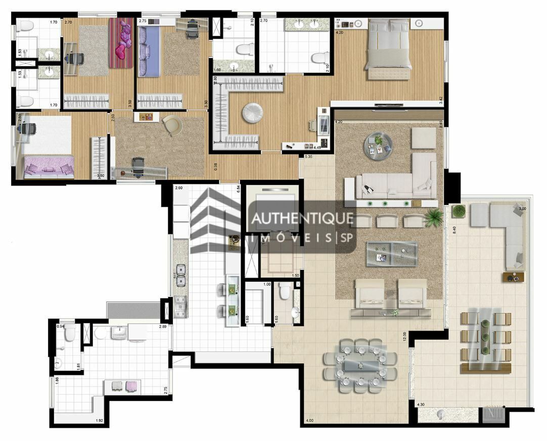 Apartamento à venda com 4 quartos, 237m² - Foto 36