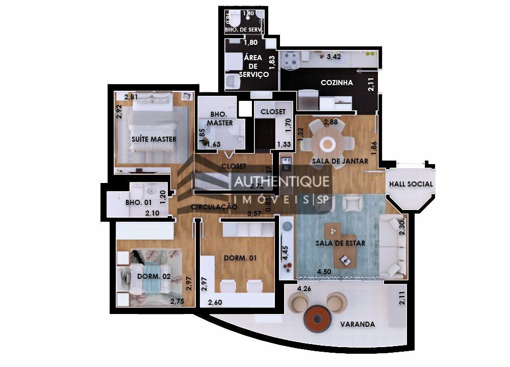 Apartamento à venda com 3 quartos, 103m² - Foto 42