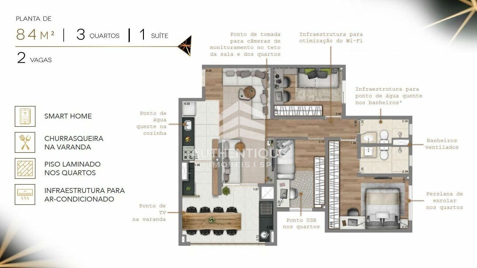 Apartamento, 3 quartos, 84 m² - Foto 14