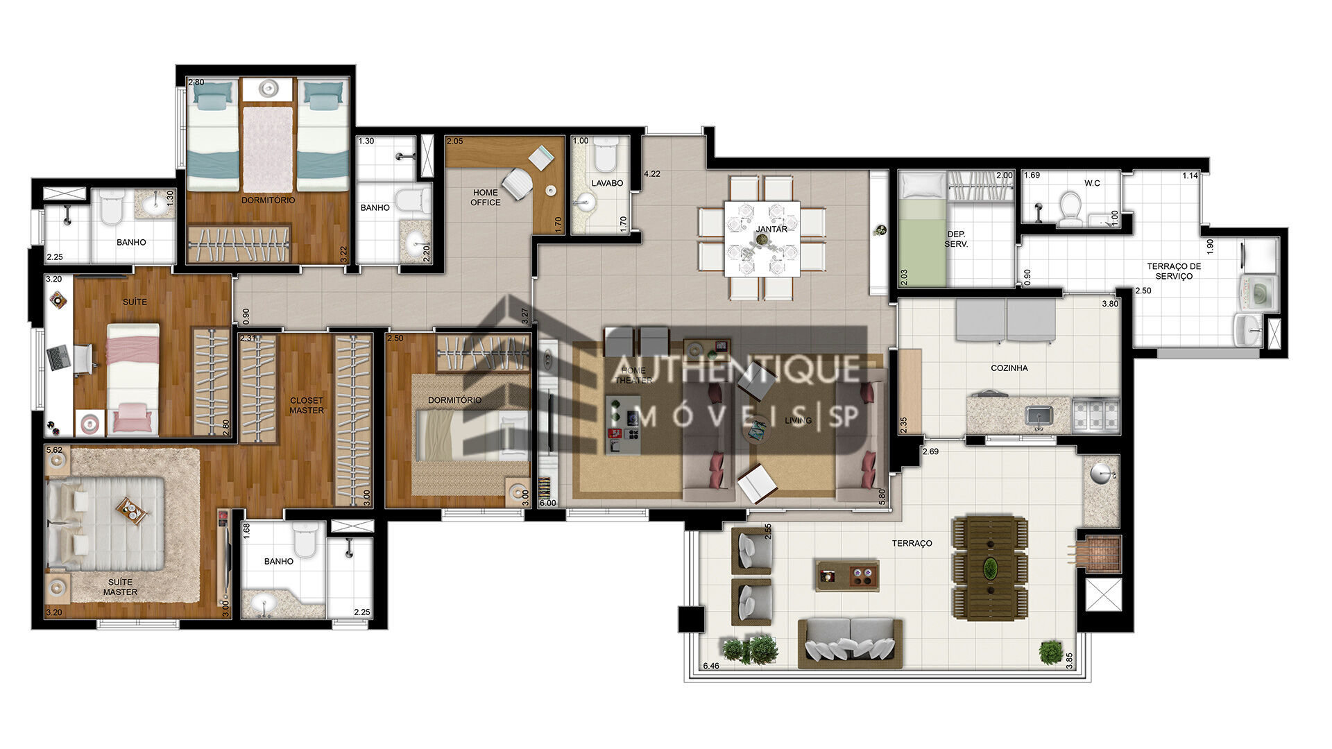 Apartamento à venda com 4 quartos, 162m² - Foto 45