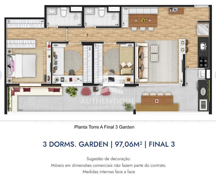 Apartamento, 3 quartos, 97 m² - Foto 9