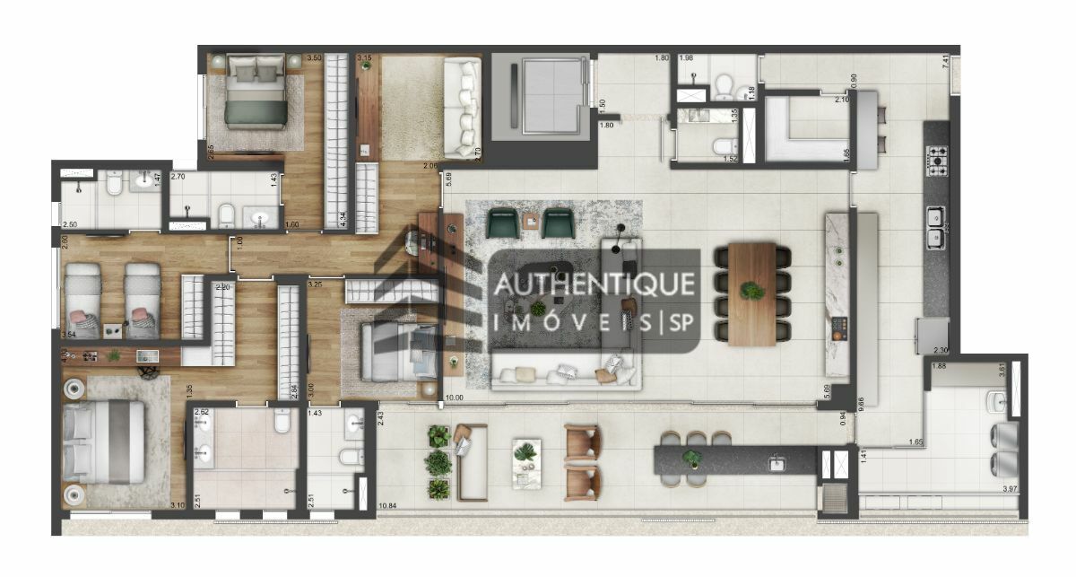 Apartamento à venda com 4 quartos, 245m² - Foto 19