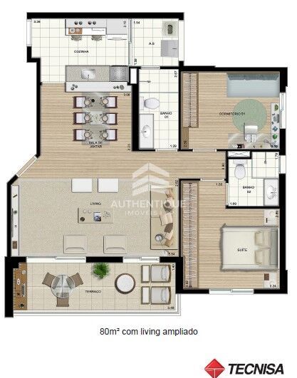 Apartamento, 2 quartos, 80 m² - Foto 33