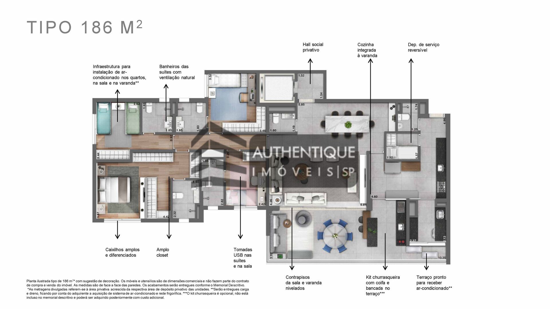 Apartamento à venda com 4 quartos, 186m² - Foto 28