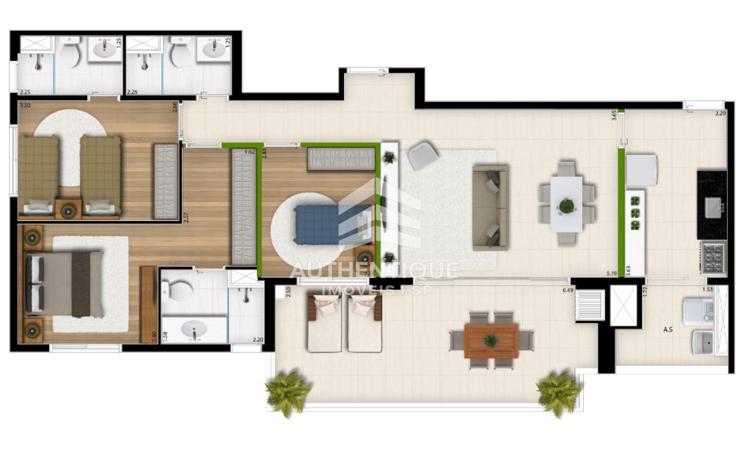 Apartamento, 3 quartos, 105 m² - Foto 41
