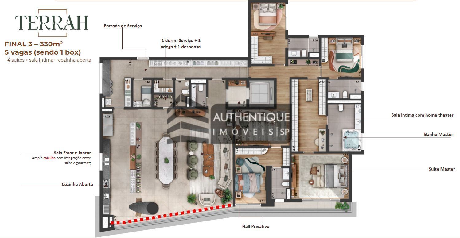 Apartamento à venda com 4 quartos, 640m² - Foto 15