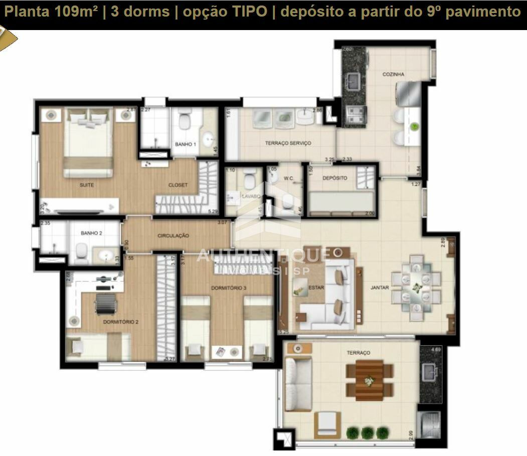 Apartamento, 3 quartos, 109 m² - Foto 14