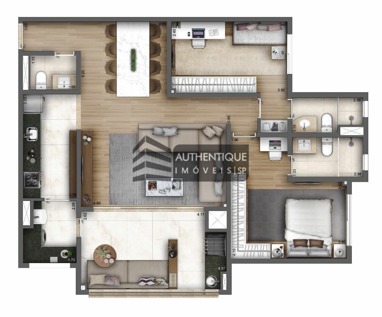 Apartamento à venda com 3 quartos, 93m² - Foto 17