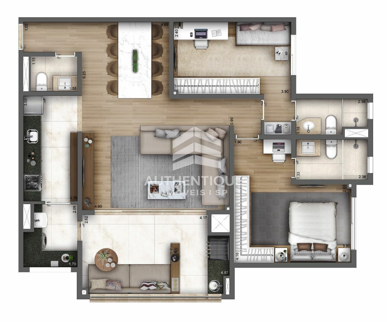 Apartamento, 3 quartos, 93 m² - Foto 17