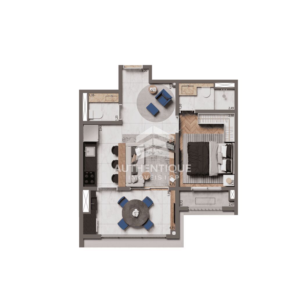 Apartamento, 1 quarto, 45 m² - Foto 15