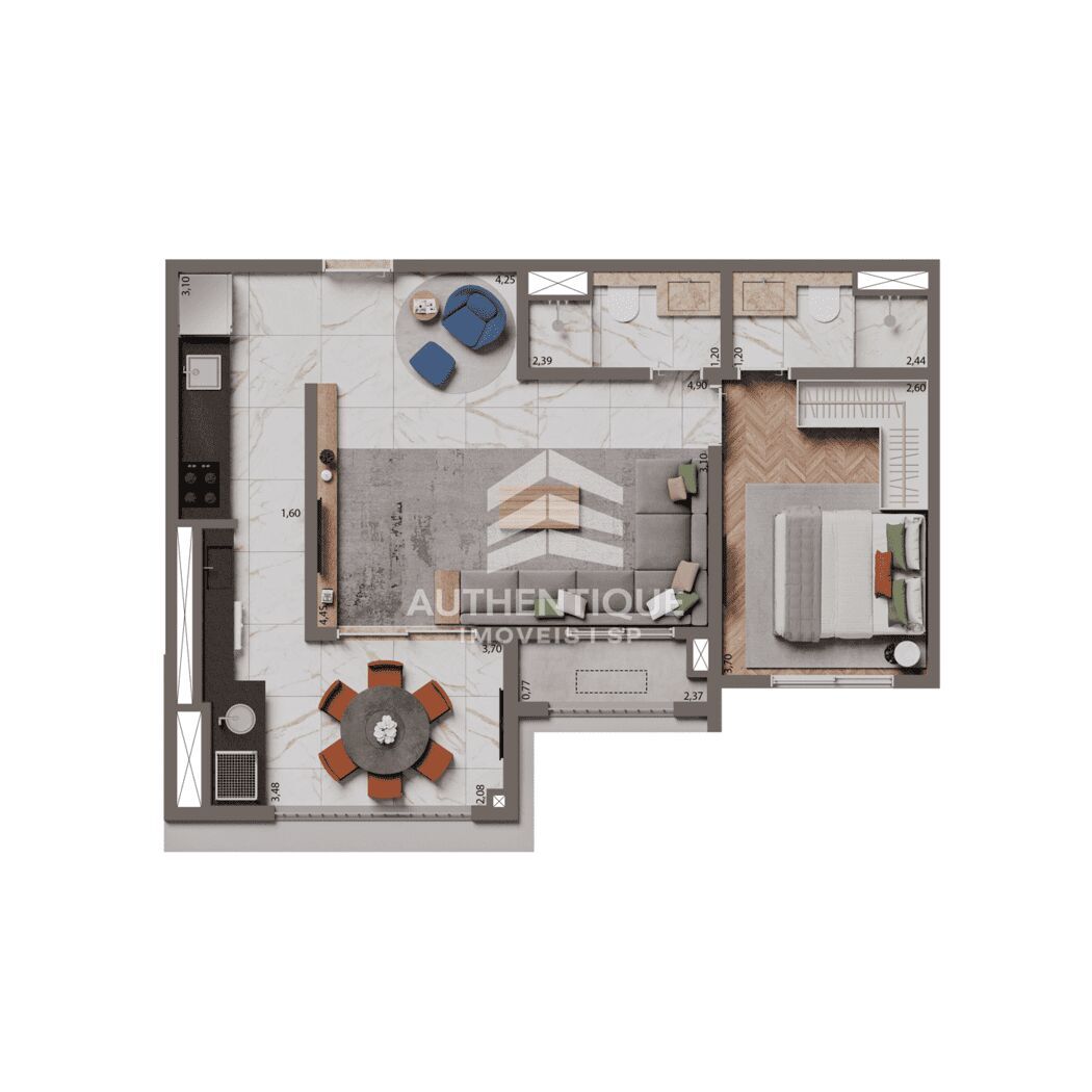 Apartamento, 1 quarto, 45 m² - Foto 17