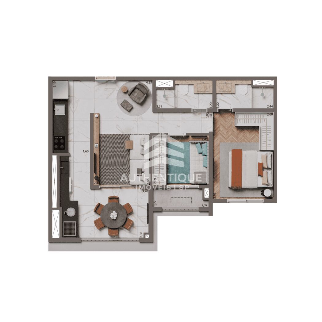 Apartamento, 1 quarto, 45 m² - Foto 18