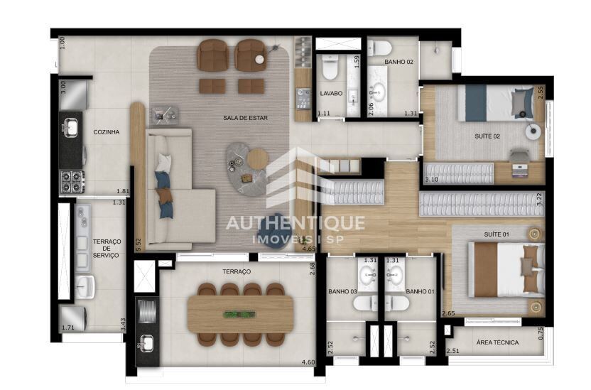 Apartamento, 2 quartos, 103 m² - Foto 11