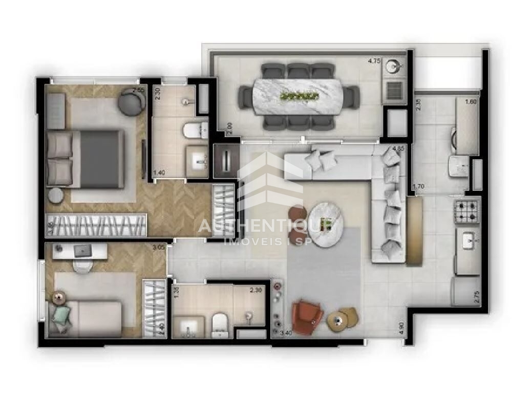 Apartamento, 2 quartos, 60 m² - Foto 33