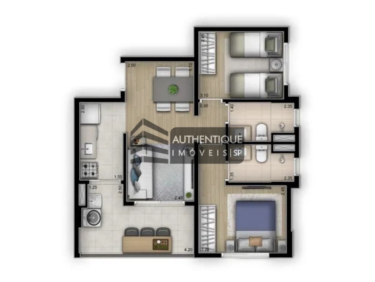 Apartamento à venda com 2 quartos, 60m² - Foto 33