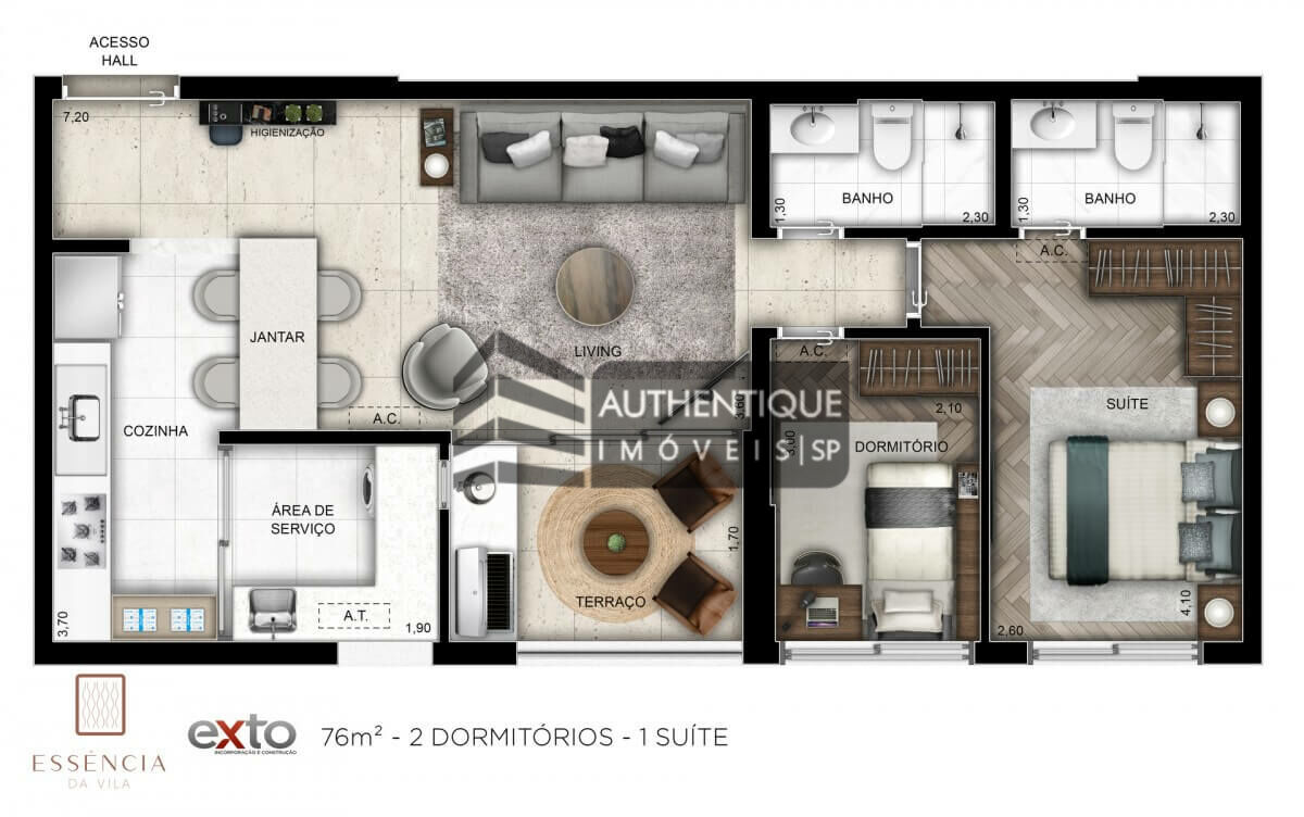 Apartamento à venda com 3 quartos, 153m² - Foto 34