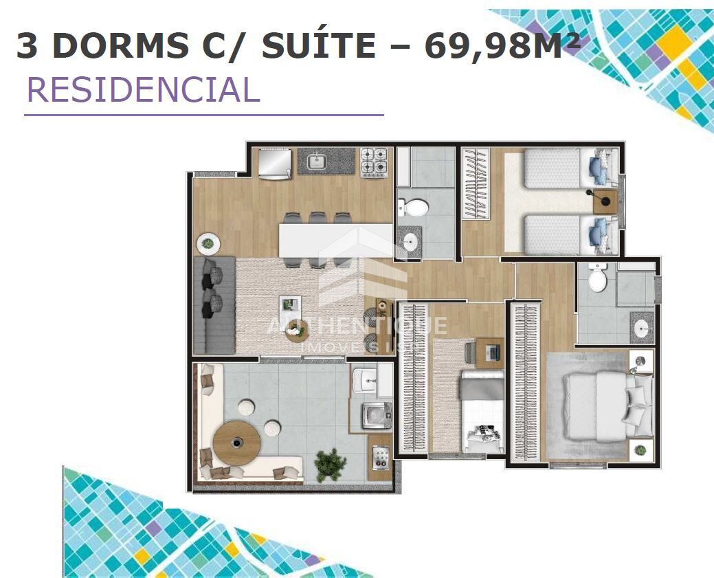 Apartamento, 3 quartos, 69 m² - Foto 33