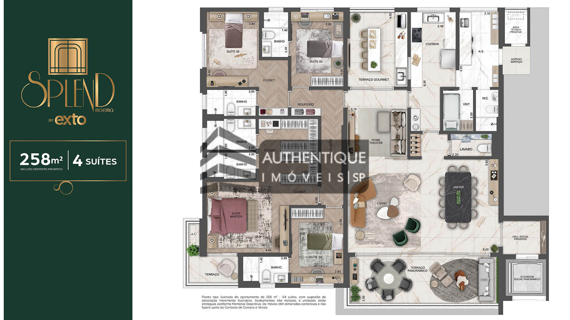 Apartamento, 4 quartos, 258 m² - Foto 29