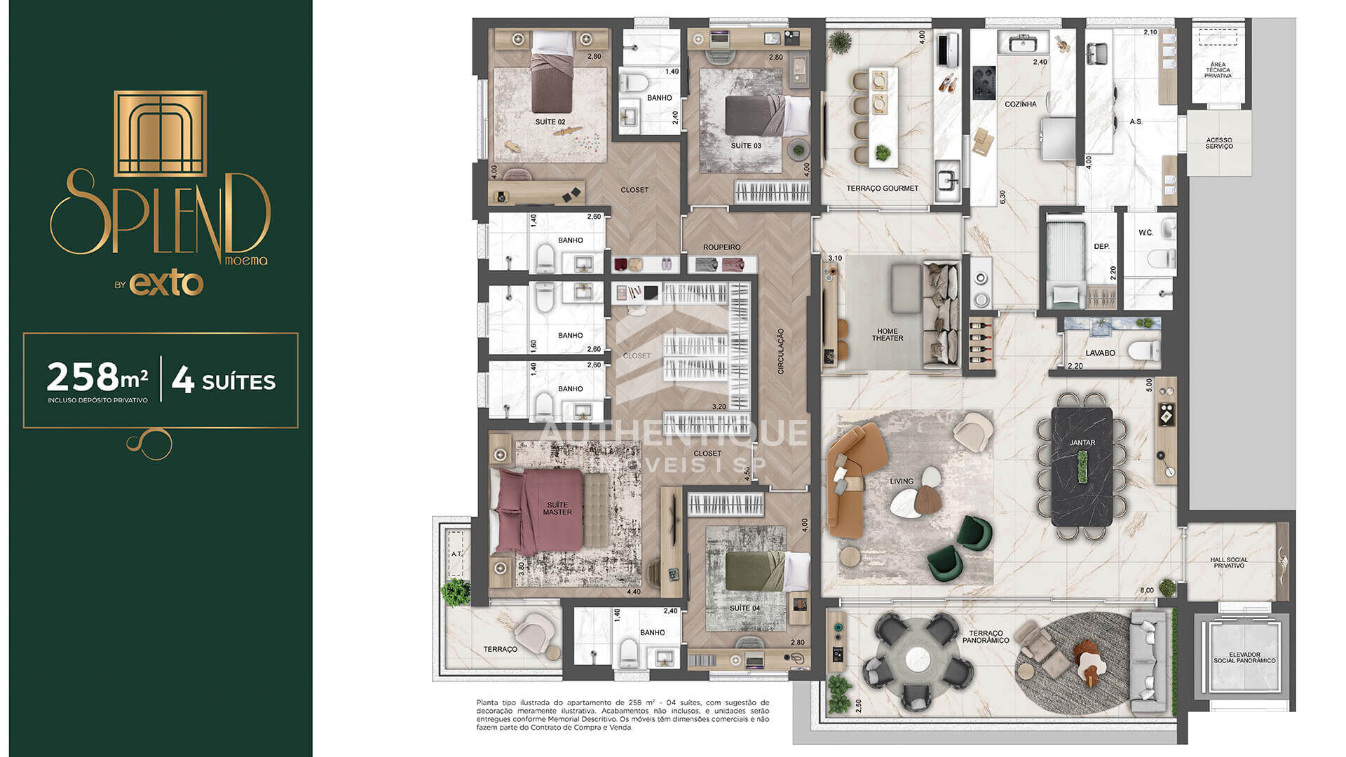 Apartamento, 4 quartos, 258 m² - Foto 29