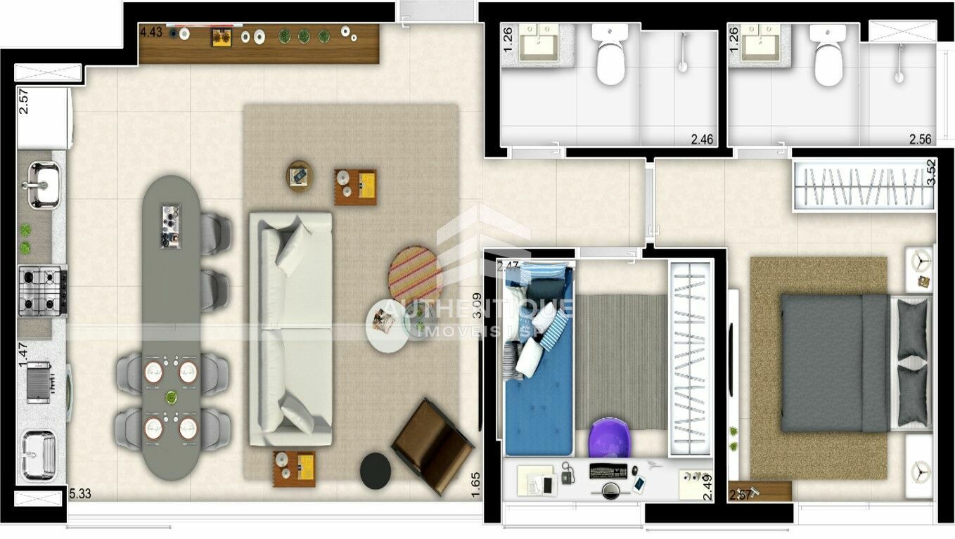 Apartamento, 1 quarto, 38 m² - Foto 23