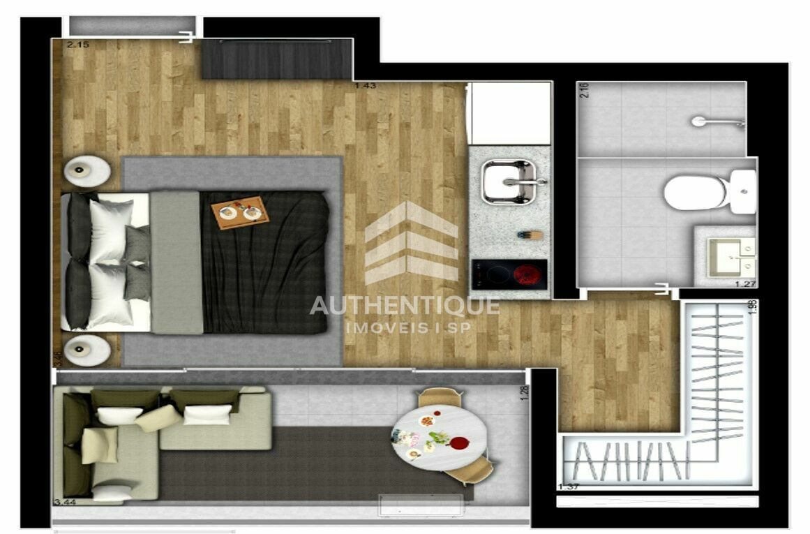 Apartamento, 1 quarto, 38 m² - Foto 18