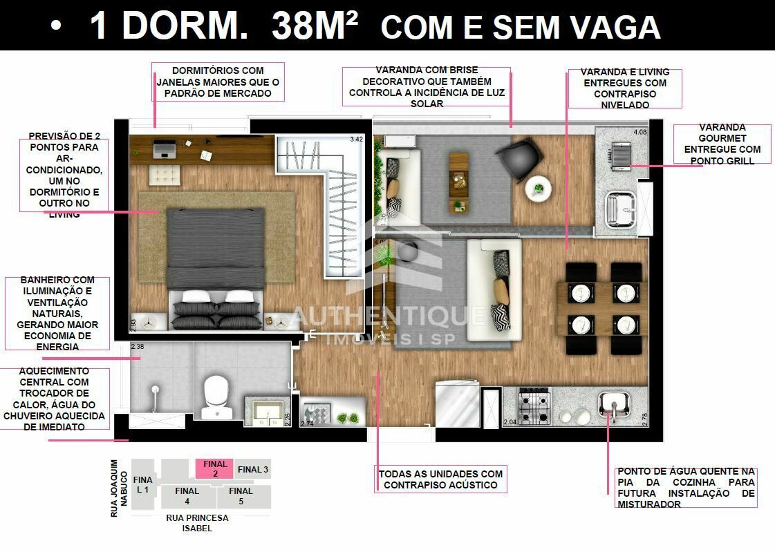 Apartamento, 1 quarto, 38 m² - Foto 16