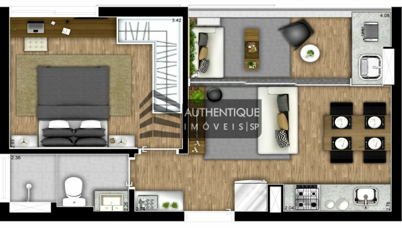 Apartamento à venda com 1 quarto, 38m² - Foto 24