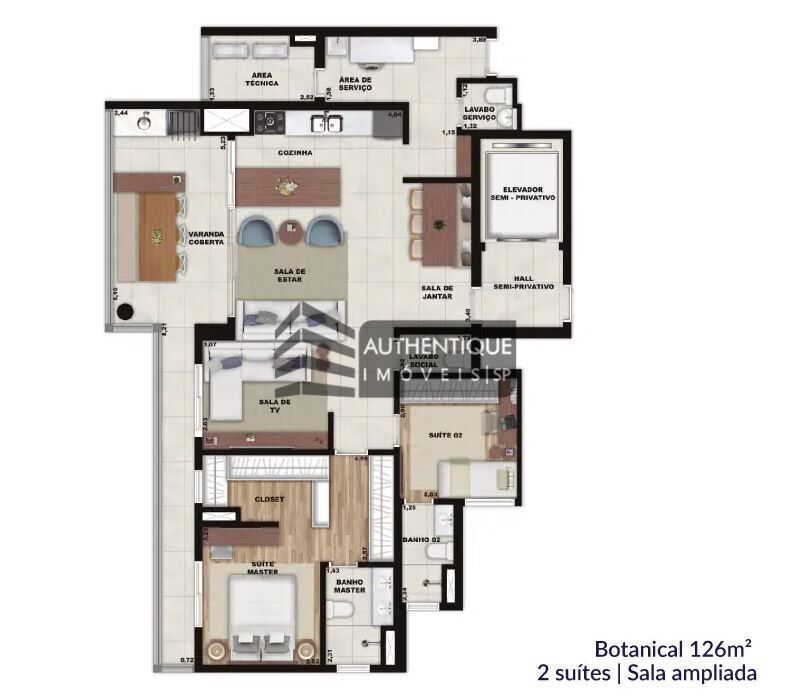 Apartamento à venda com 4 quartos, 209m² - Foto 54